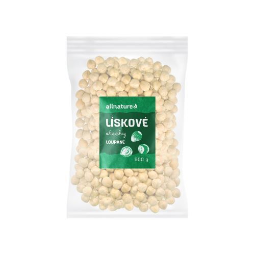 Zobrazit detail výrobku Allnature Lískové ořechy loupané 500 g Zobrazit detail výrobku Allnature Lískové ořechy loupané 500 g