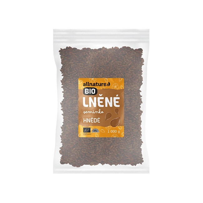 Zobrazit detail výrobku Allnature Lněné semínko hnědé BIO 1 000 g Zobrazit detail výrobku Allnature Lněné semínko hnědé BIO 1 000 g