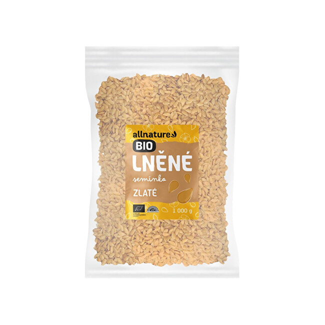 Zobrazit detail výrobku Allnature Lněné semínko zlaté BIO 1 000 g Zobrazit detail výrobku Allnature Lněné semínko zlaté BIO 1 000 g