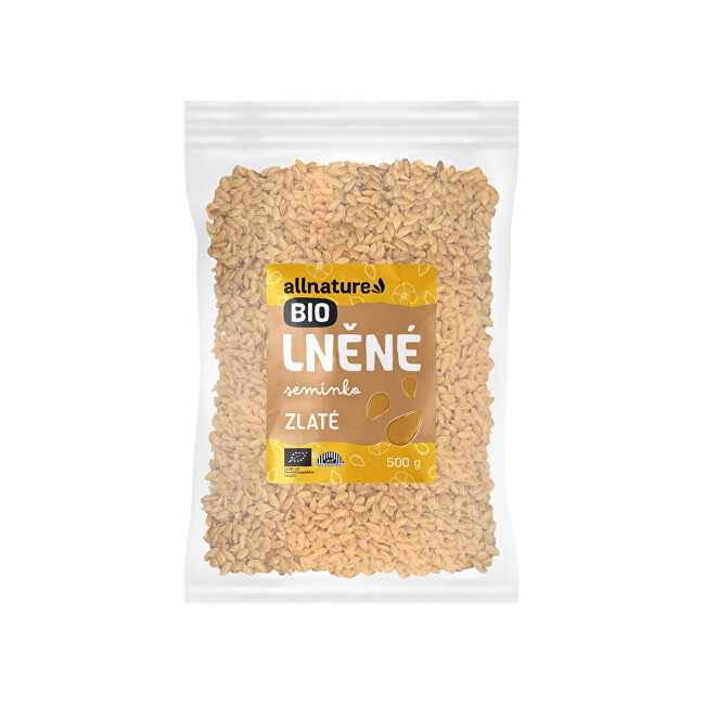 Zobrazit detail výrobku Allnature Lněné semínko zlaté BIO 500 g Zobrazit detail výrobku Allnature Lněné semínko zlaté BIO 500 g