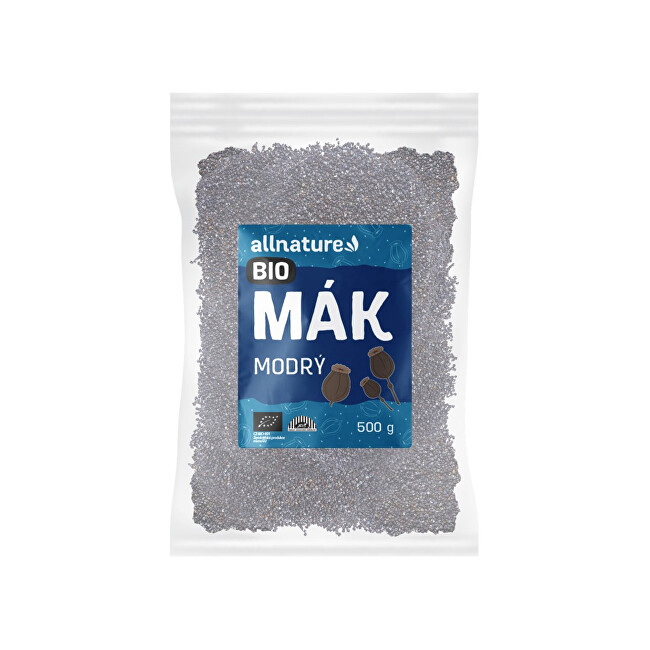 Zobrazit detail výrobku Allnature Mák modrý BIO 500 g Zobrazit detail výrobku Allnature Mák modrý BIO 500 g