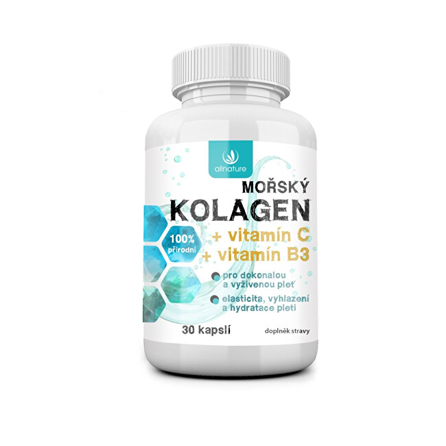 Zobrazit detail výrobku Allnature Mořský kolagen + vit. C + vit B3 30 kapslí Zobrazit detail výrobku Allnature Mořský kolagen + vit. C + vit B3 30 kapslí
