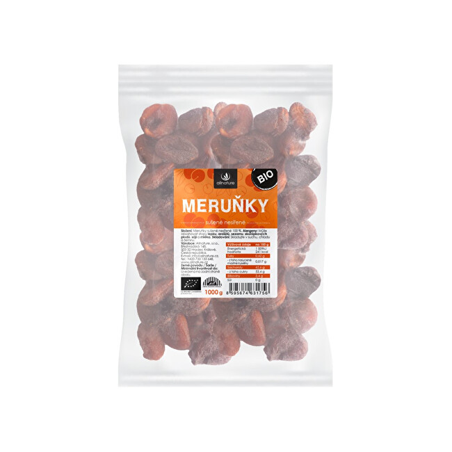 Zobrazit detail výrobku Allnature Meruňky sušené nesířené BIO 1000 g Zobrazit detail výrobku Allnature Meruňky sušené nesířené BIO 1000 g