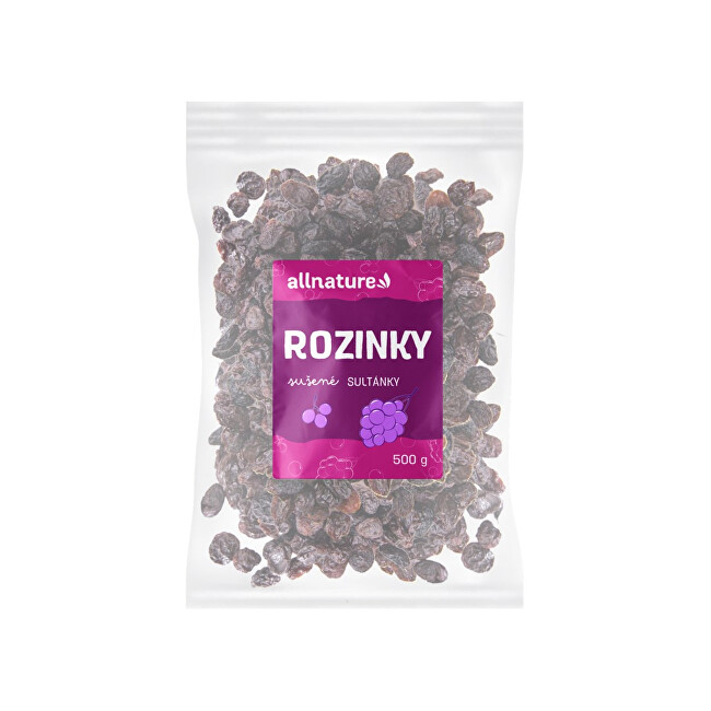 Zobrazit detail výrobku Allnature Rozinky sultánky 500 g Zobrazit detail výrobku Allnature Rozinky sultánky 500 g
