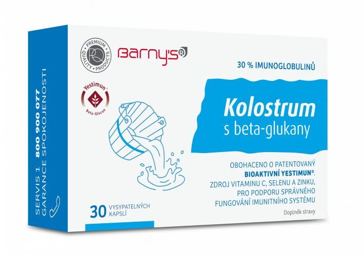 Barny´s Kolostrum s beta-glukány 30 kapslí