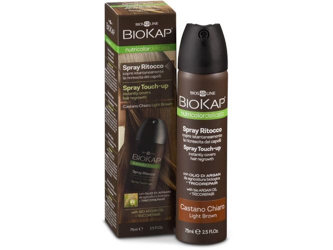 Zobrazit detail výrobku Biokap Nutricolor Delicato Spray Touch Up - Hnědá světlá - 75 ml Zobrazit detail výrobku Biokap Nutricolor Delicato Spray Touch Up - Hnědá světlá - 75 ml