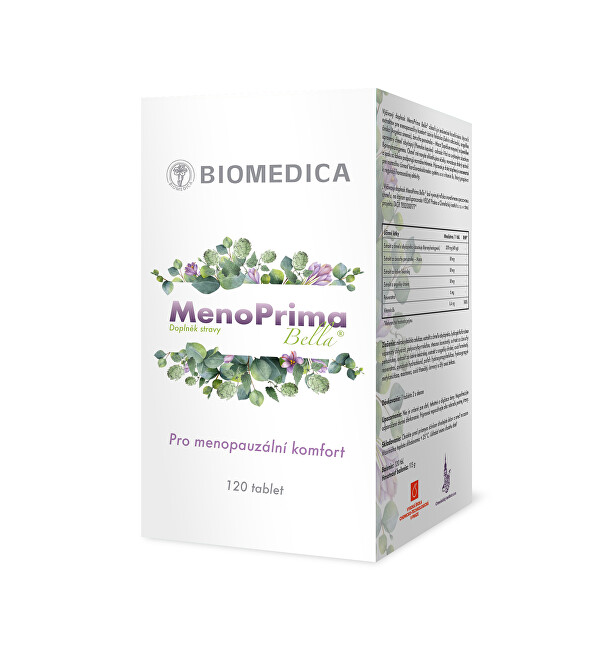 Zobrazit detail výrobku Biomedica MenoPrima Bella® 120 tablet Zobrazit detail výrobku Biomedica MenoPrima Bella® 120 tablet
