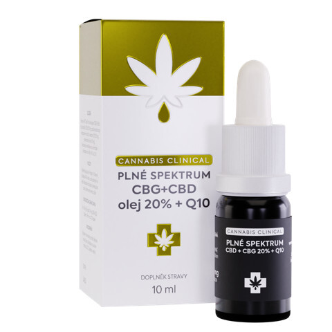 Zobrazit detail výrobku Cannabis Clinical CBG+CBD 20% + Q10 10 ml Zobrazit detail výrobku Cannabis Clinical CBG+CBD 20% + Q10 10 ml