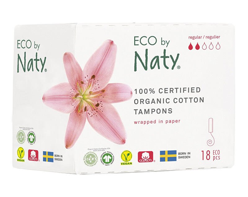 Zobrazit detail výrobku Eco by Naty Dámské tampóny ECO by Naty - normal (18 ks) Zobrazit detail výrobku Eco by Naty Dámské tampóny ECO by Naty - normal (18 ks)