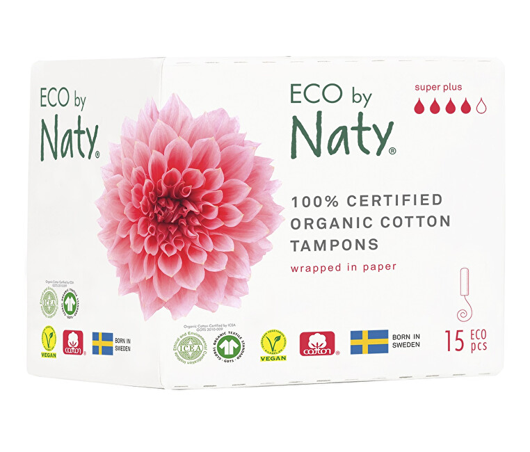 Eco by Naty Dámské tampóny ECO by Naty  - super plus (15 ks)