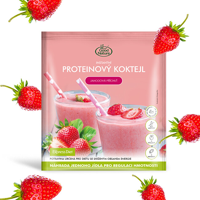 Good Nature Proteínový koktail s jahodovou príchuťou na chudnutie 59 g