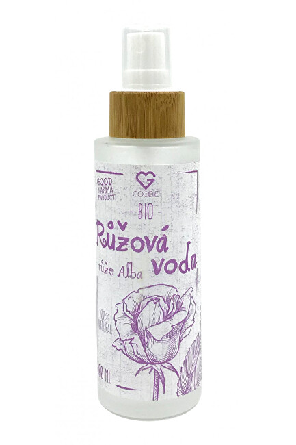 Zobrazit detail výrobku Goodie Růžová voda - růže Alba BIO 100 ml Zobrazit detail výrobku Goodie Růžová voda - růže Alba BIO 100 ml