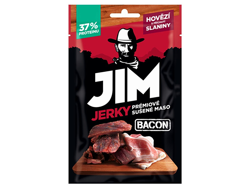 Zobrazit detail výrobku Jim Jerky Jerky hovězí slanina 23g Zobrazit detail výrobku Jim Jerky Jerky hovězí slanina 23g