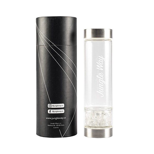 Zobrazit detail výrobku Jungle Way Designová skleněná láhev s křišťálem 480 ml Zobrazit detail výrobku Jungle Way Designová skleněná láhev s křišťálem 480 ml