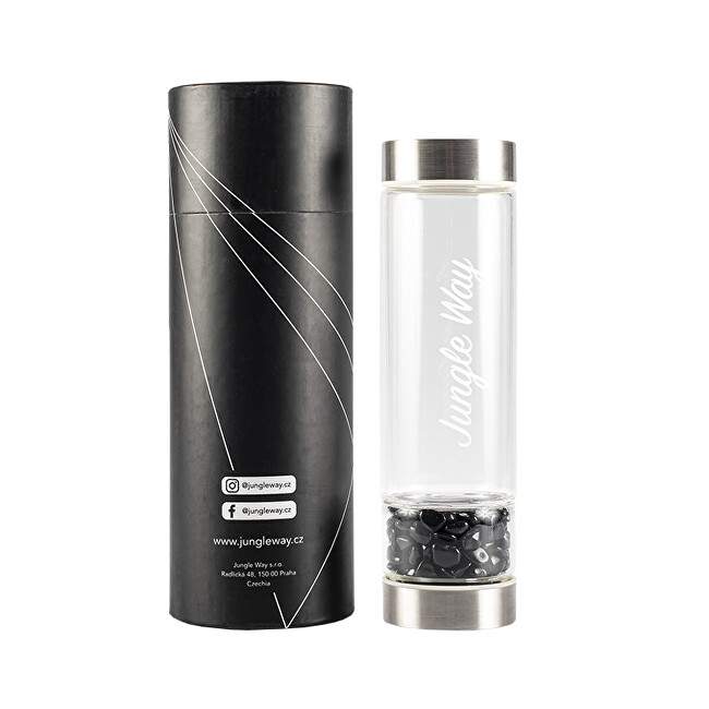 Zobrazit detail výrobku Jungle Way Designová skleněná láhev s onyxem 480 ml Zobrazit detail výrobku Jungle Way Designová skleněná láhev s onyxem 480 ml