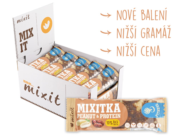 Zobrazit detail výrobku Mixit Mixitka bez lepku - Arašídy + Protein 20 ks Zobrazit detail výrobku Mixit Mixitka bez lepku - Arašídy + Protein 20 ks