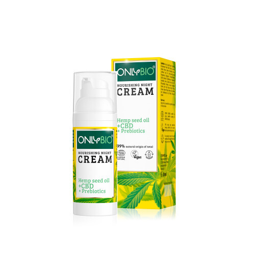 Zobrazit detail výrobku OnlyBio Noční krém pro citlivou pleť s konopím a CBD olejem 50 ml Zobrazit detail výrobku OnlyBio Noční krém pro citlivou pleť s konopím a CBD olejem 50 ml
