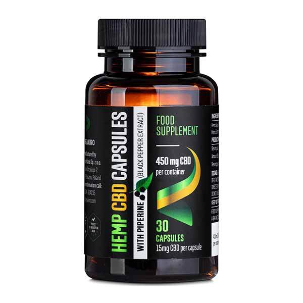 Zobrazit detail výrobku Reakiro CBD Veganské kapsle s Piperinem 450 mg 30 ks Zobrazit detail výrobku Reakiro CBD Veganské kapsle s Piperinem 450 mg 30 ks
