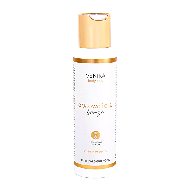 Venira Opaľovací olej "bronze" s trblietavým efektom 100 ml SPF 6