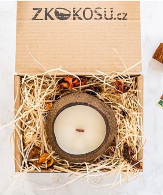 Zobrazit detail výrobku zKokosu Sojová svíčka s vůní KOKOSU v dárkovém balení Zobrazit detail výrobku zKokosu Sojová svíčka s vůní KOKOSU v dárkovém balení