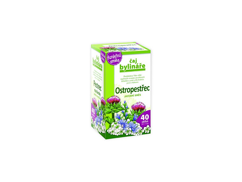 Zobrazit detail výrobku Apotheke Bylinář Ostropestřec - jaterní směs 40x1,5g Zobrazit detail výrobku Apotheke Bylinář Ostropestřec - jaterní směs 40x1,5g