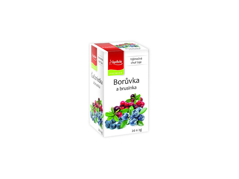 Zobrazit detail výrobku Apotheke Čaj Borůvka a brusinky 20x2g Zobrazit detail výrobku Apotheke Čaj Borůvka a brusinky 20x2g