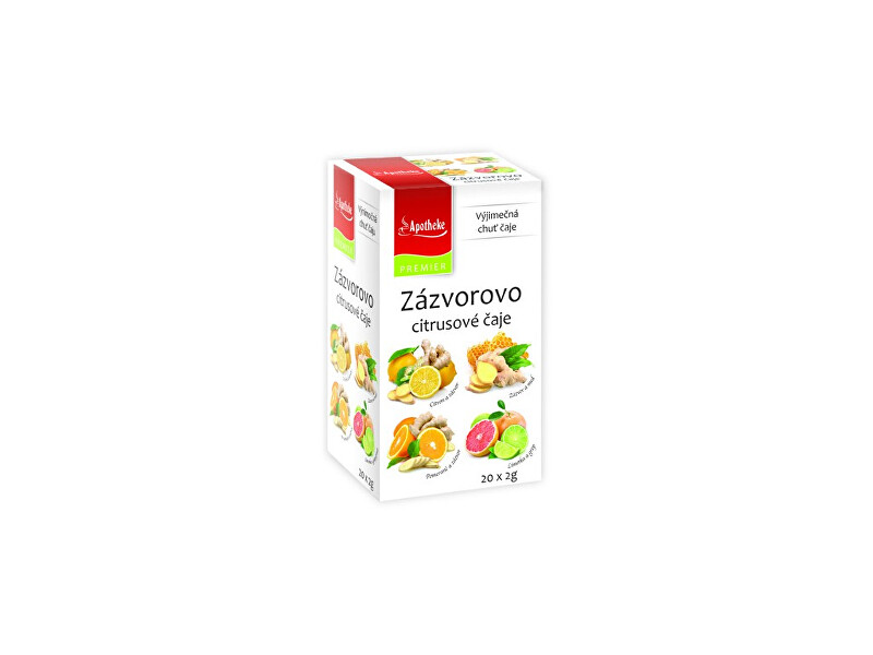 Zobrazit detail výrobku Apotheke Čaj Zázvorovo citrusová směs 20x2g Zobrazit detail výrobku Apotheke Čaj Zázvorovo citrusová směs 20x2g