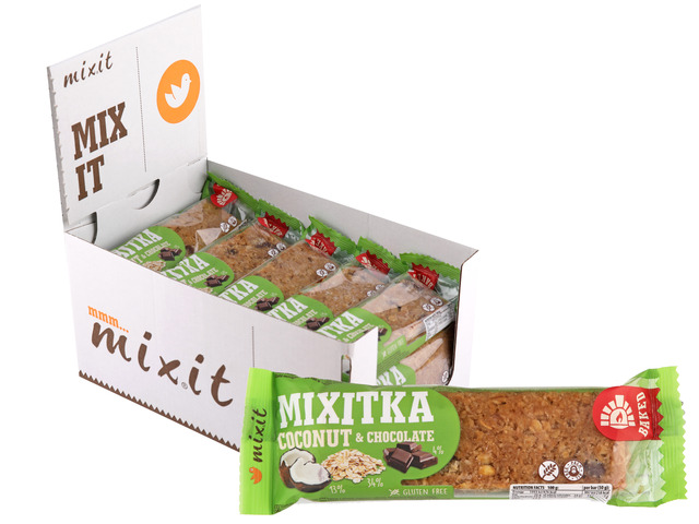 Mixit Mixitka bez lepku - Kokos + čokoláda 20 ks