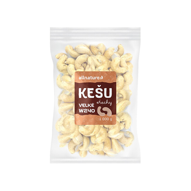 Allnature Kešu orechy veľké 500 g