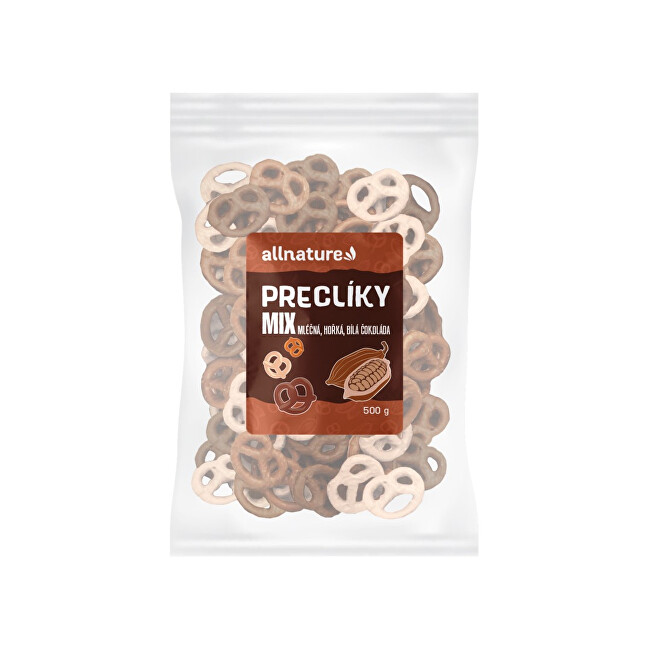 Allnature Praclíky mix (mliečna, horká, biela čokoláda) 500 g