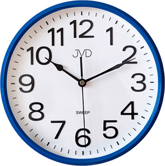 JVD Nástěnné hodiny s tichým chodem HP683 Blue