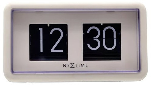 Nextime Nástěnné/stolní překlápěcí hodiny Flip 5228WI
