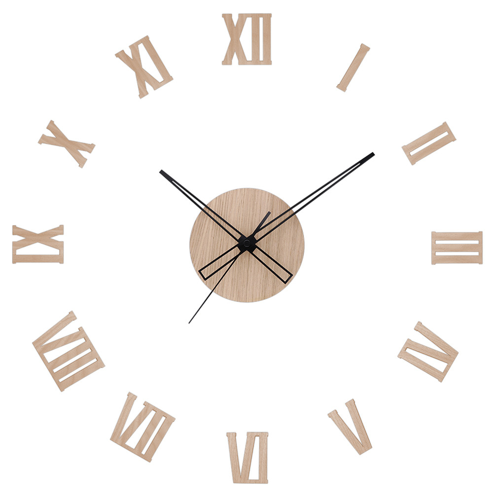 Prim Dřevěné designové hodiny světle hnědé PRIM Romulus E07P.4338.51
