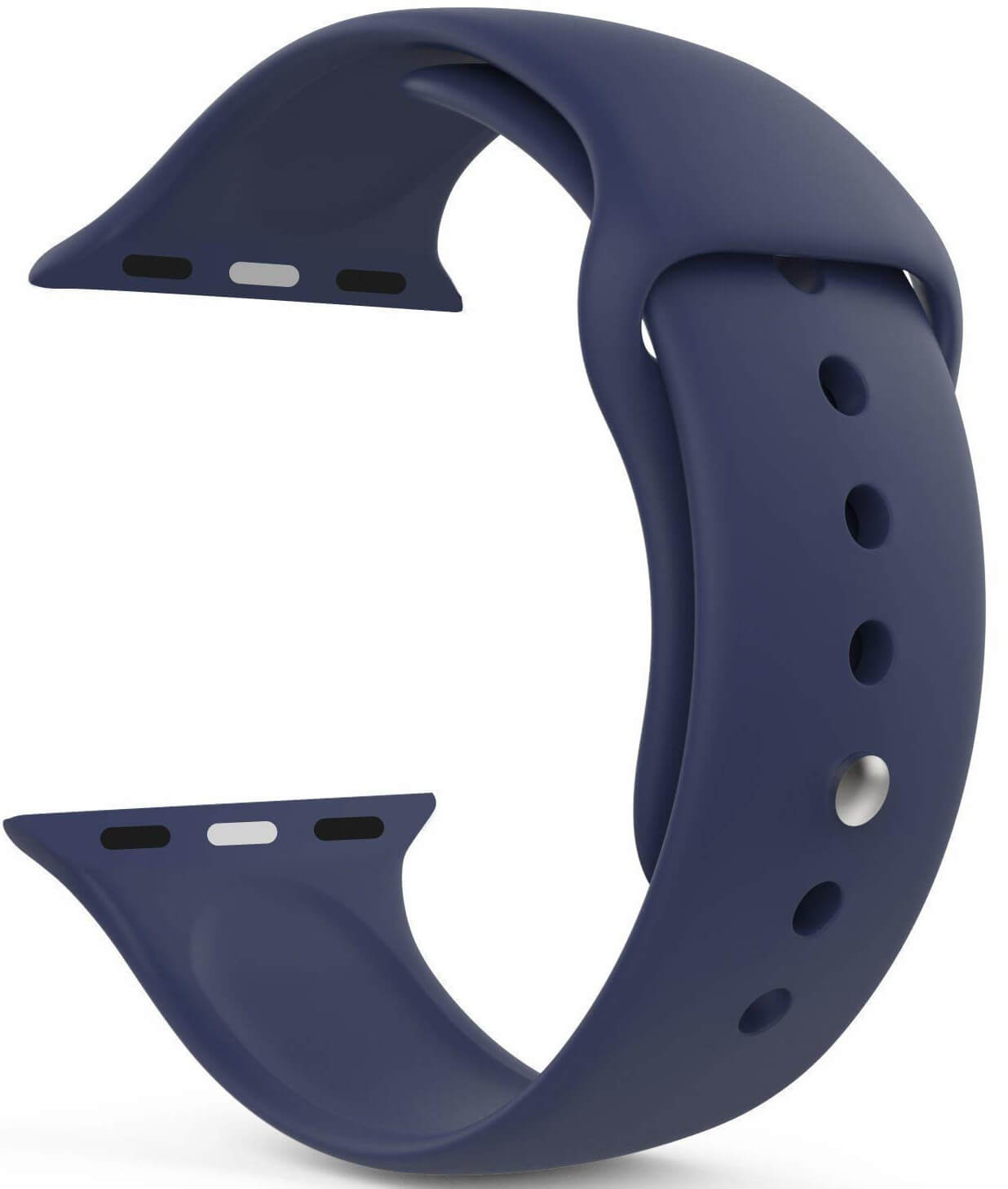 4wrist Silikonový řemínek pro Apple Watch - Tmavě modrý 42/44/45/49 mm - S/M