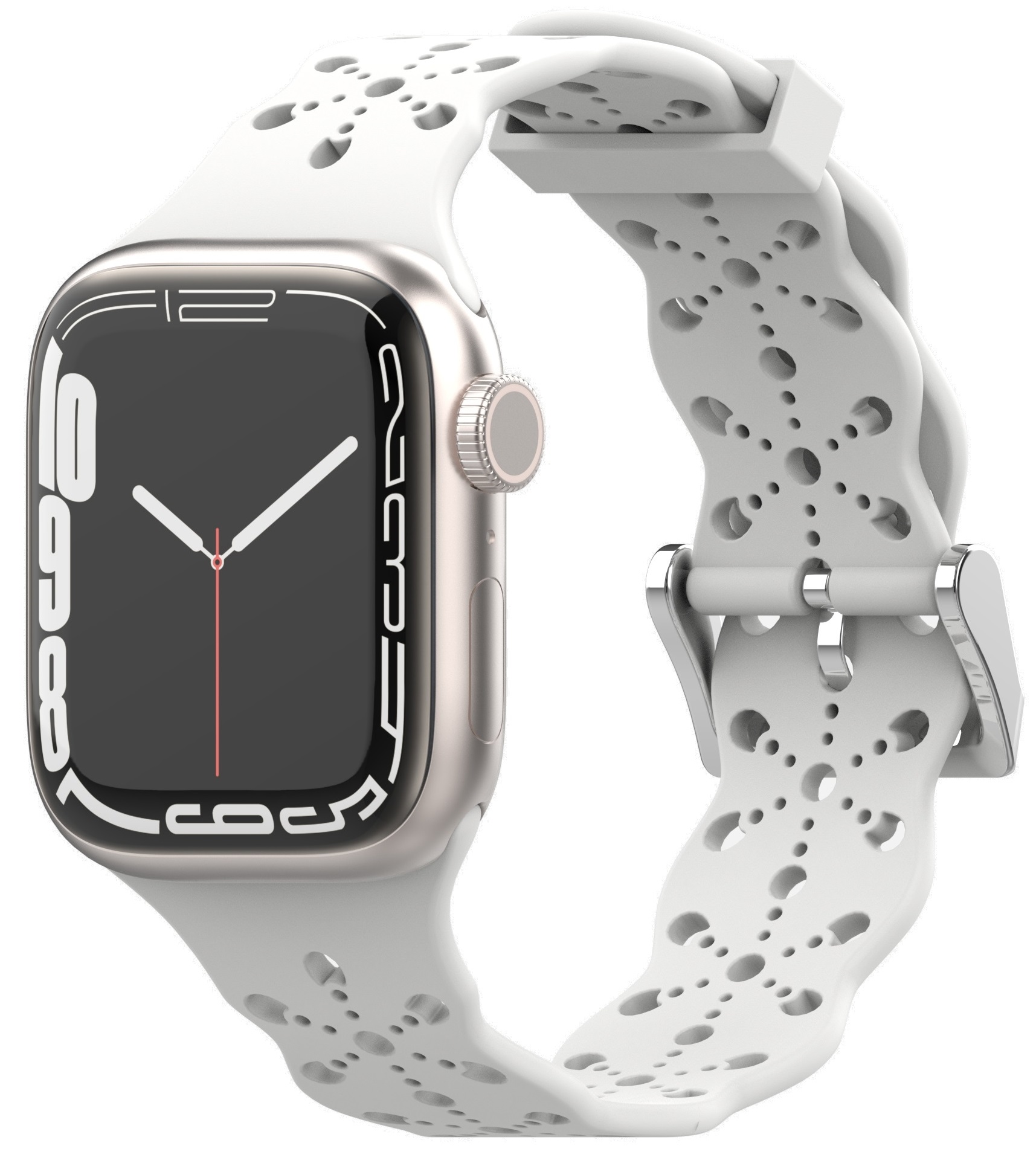 4wrist Silikonový řemínek pro Apple Watch 38/40/41 mm - White