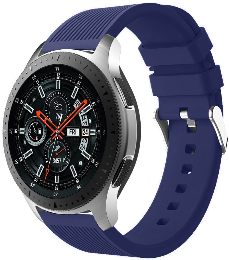 4wrist Silikónový remienok na Samsung Galaxy Watch - Midnight Blue 22 mm