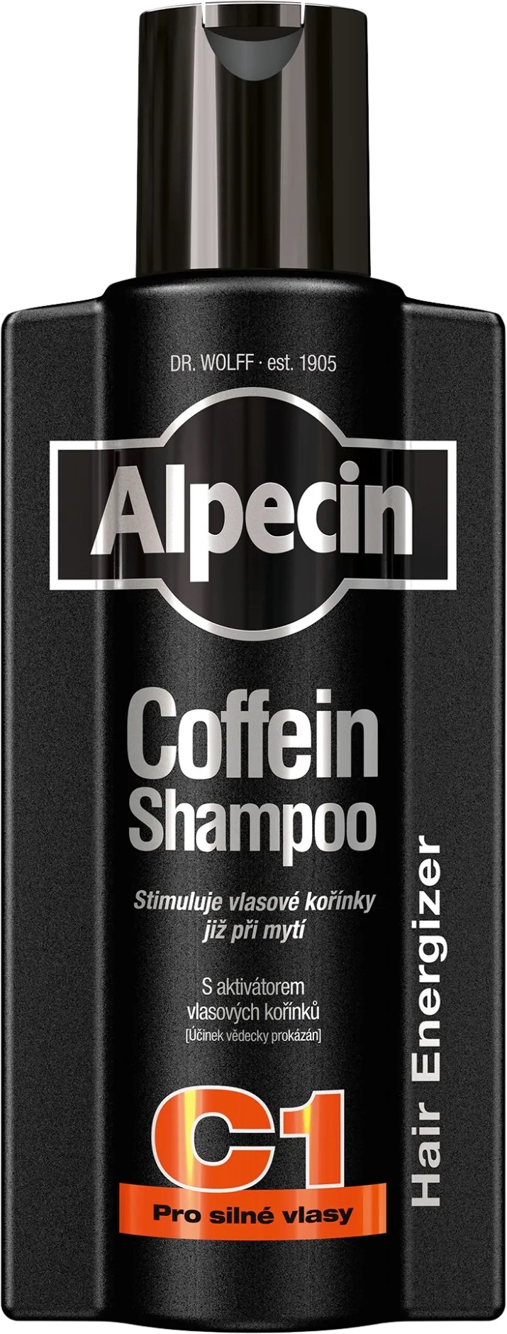 Alpecin Kofeínový šampón proti vypadávaniu vlasov C1 Black Edition (Coffein Shampoo) 375 ml