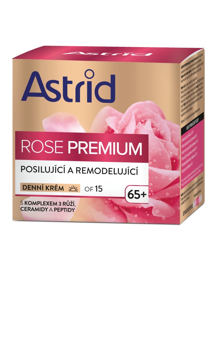 Astrid Posilující a remodelujicí denní krém OF 15 Rose Premium 50 ml