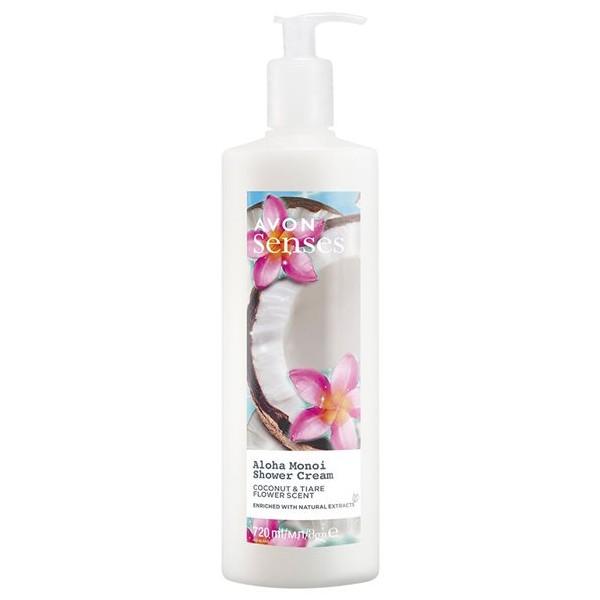 Avon Krémový sprchový gel s vůní kokosu a květu tiaré (Shower Cream) 720 ml