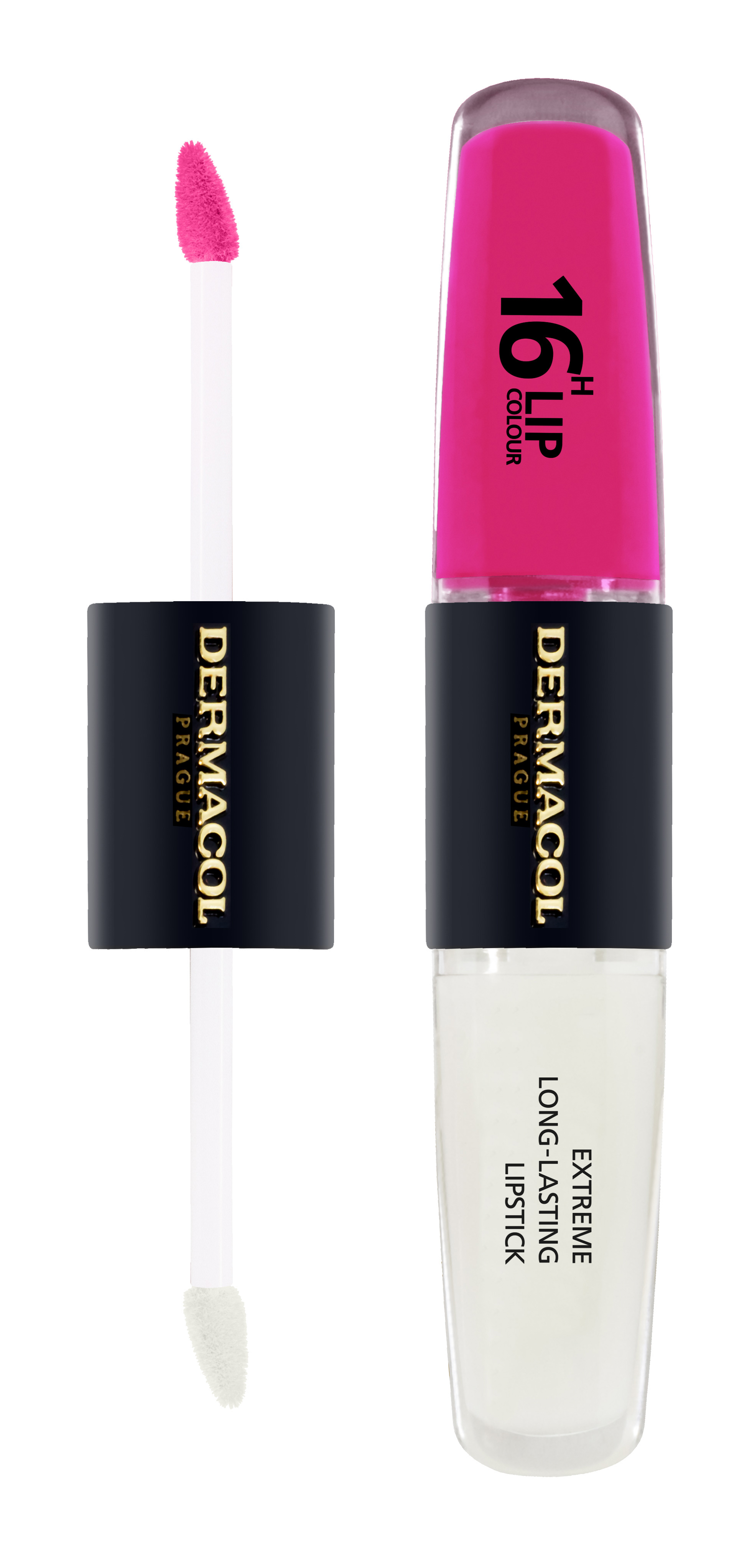 Dermacol Dlouhotrvající dvoufázová barva na rty a lesk 16H Lip Colour (Extreme Long-Lasting Lipstick) 4 + 4 ml 16