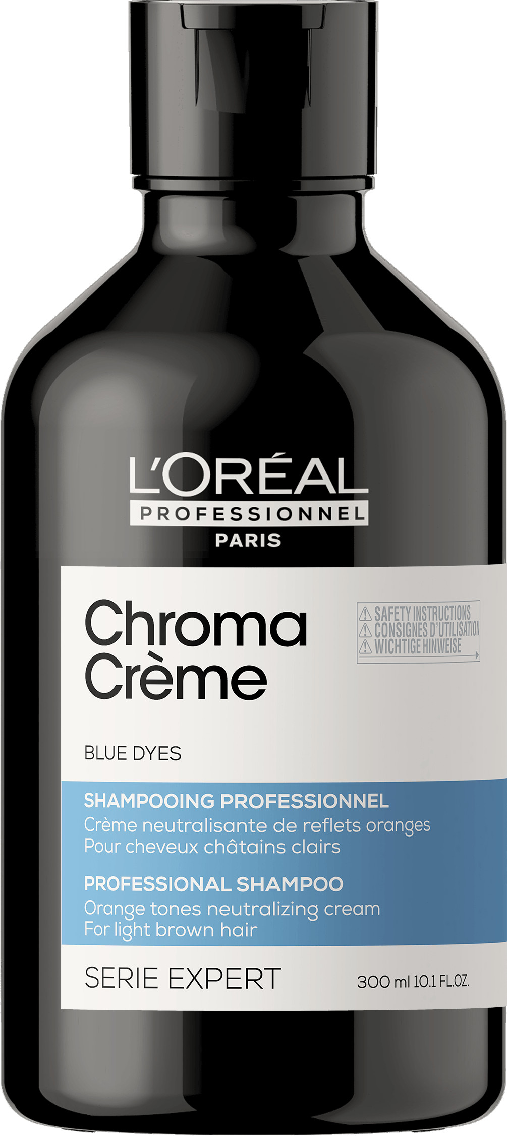 L´Oréal Professionnel Profesionální modrý šampon neutralizující oranžové tóny Serie Expert Chroma Crème (Blue Dyes Shampoo) 500 ml