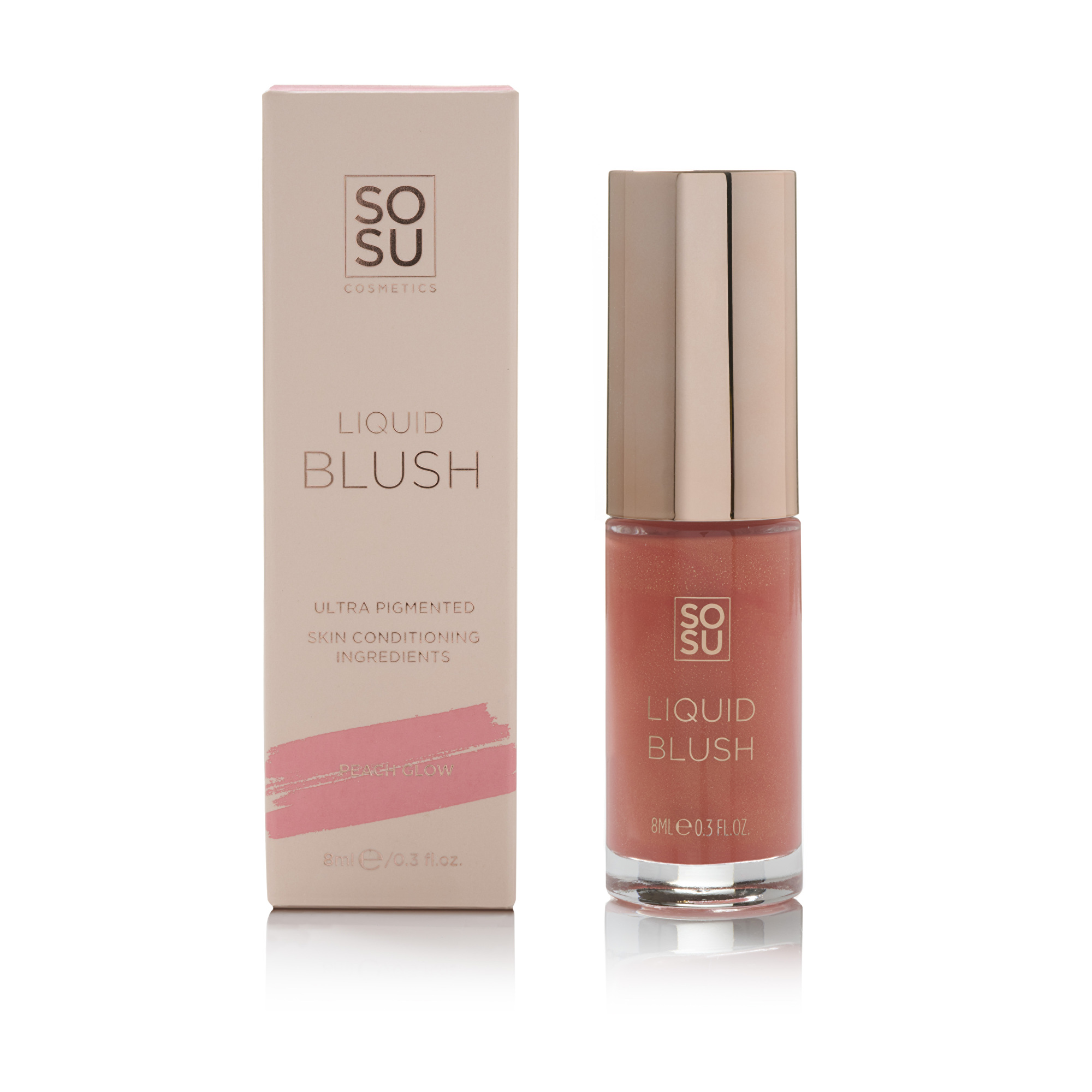 SOSU Cosmetics Tekutá tvárenka (Liquid Blush) 8 ml Rose