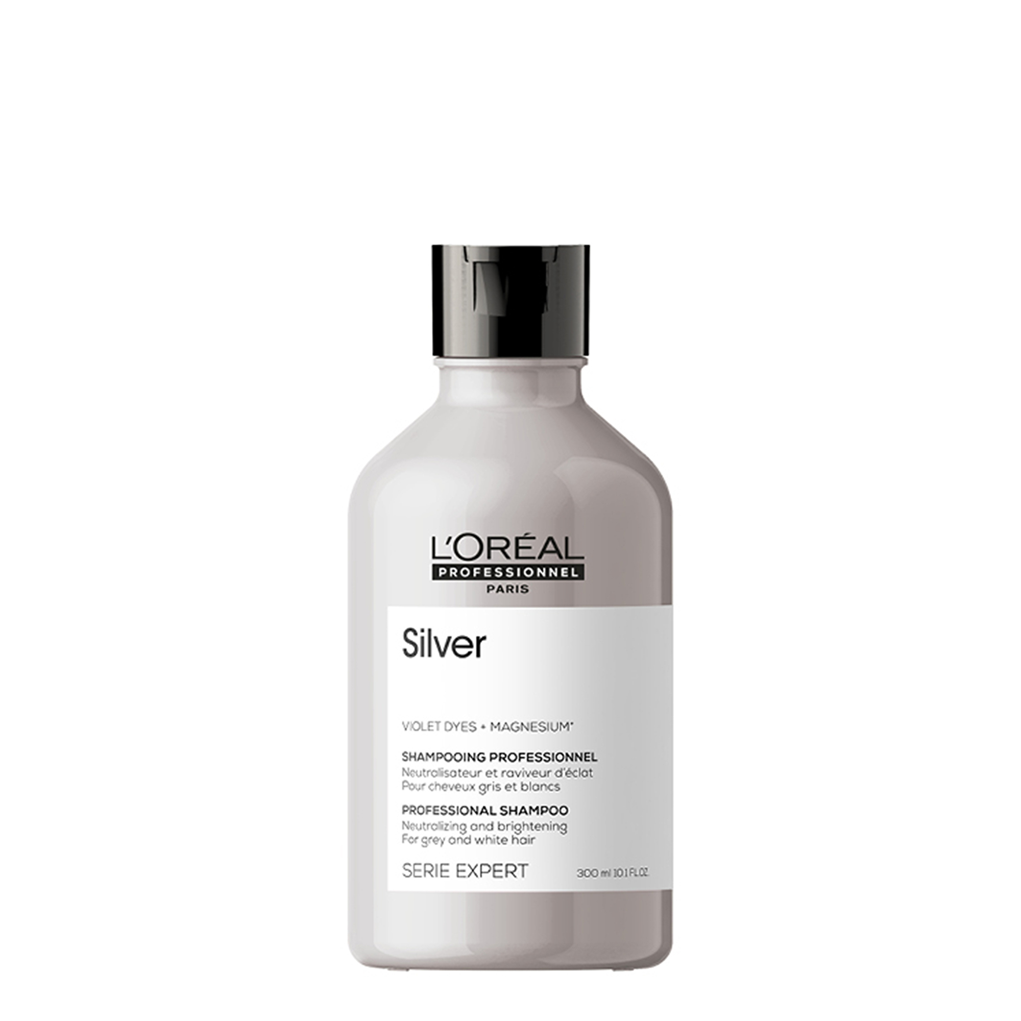 L´Oréal Professionnel Stříbrný šampon pro šedé a bílé vlasy Magnesium Silver (Neutralising Shampoo For Grey And White Hair) 300 ml