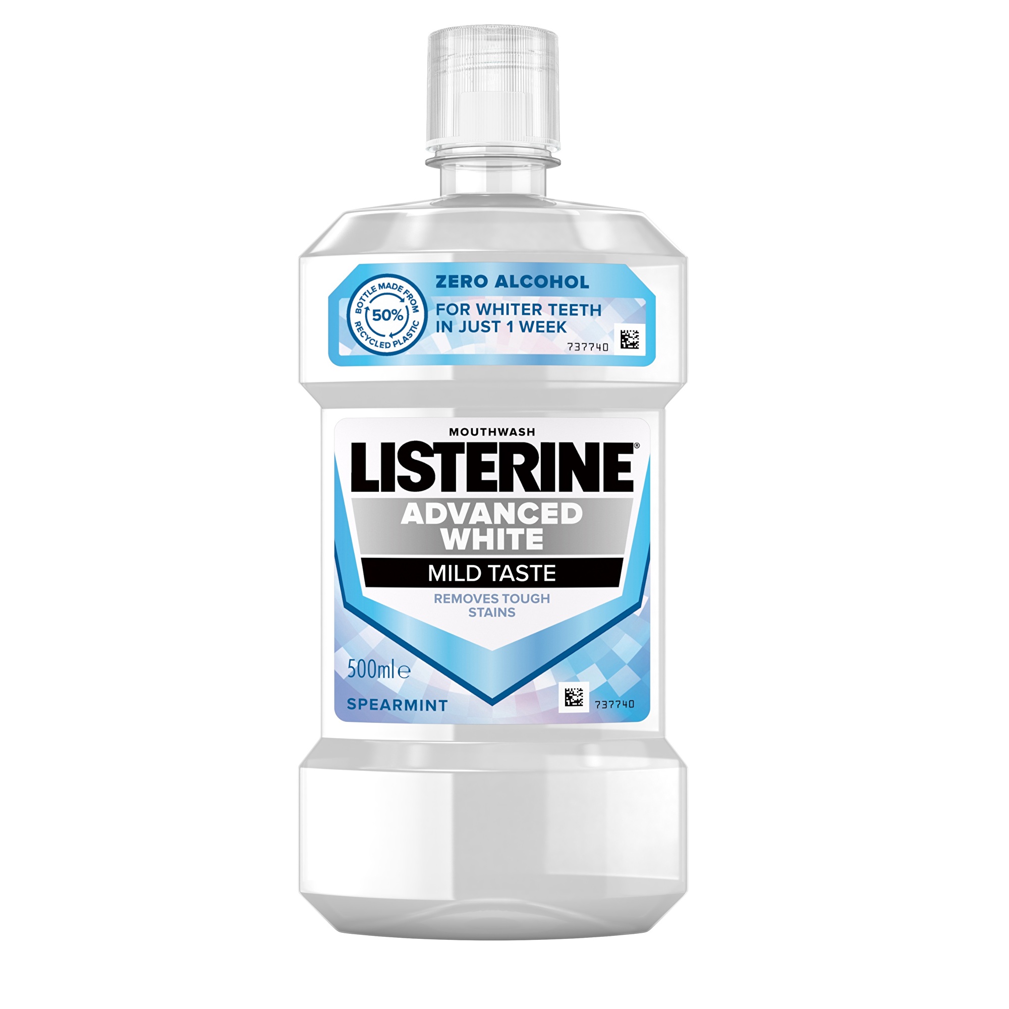 Listerine Ústní voda s bělicím účinkem Advanced White Mild Taste 500 ml