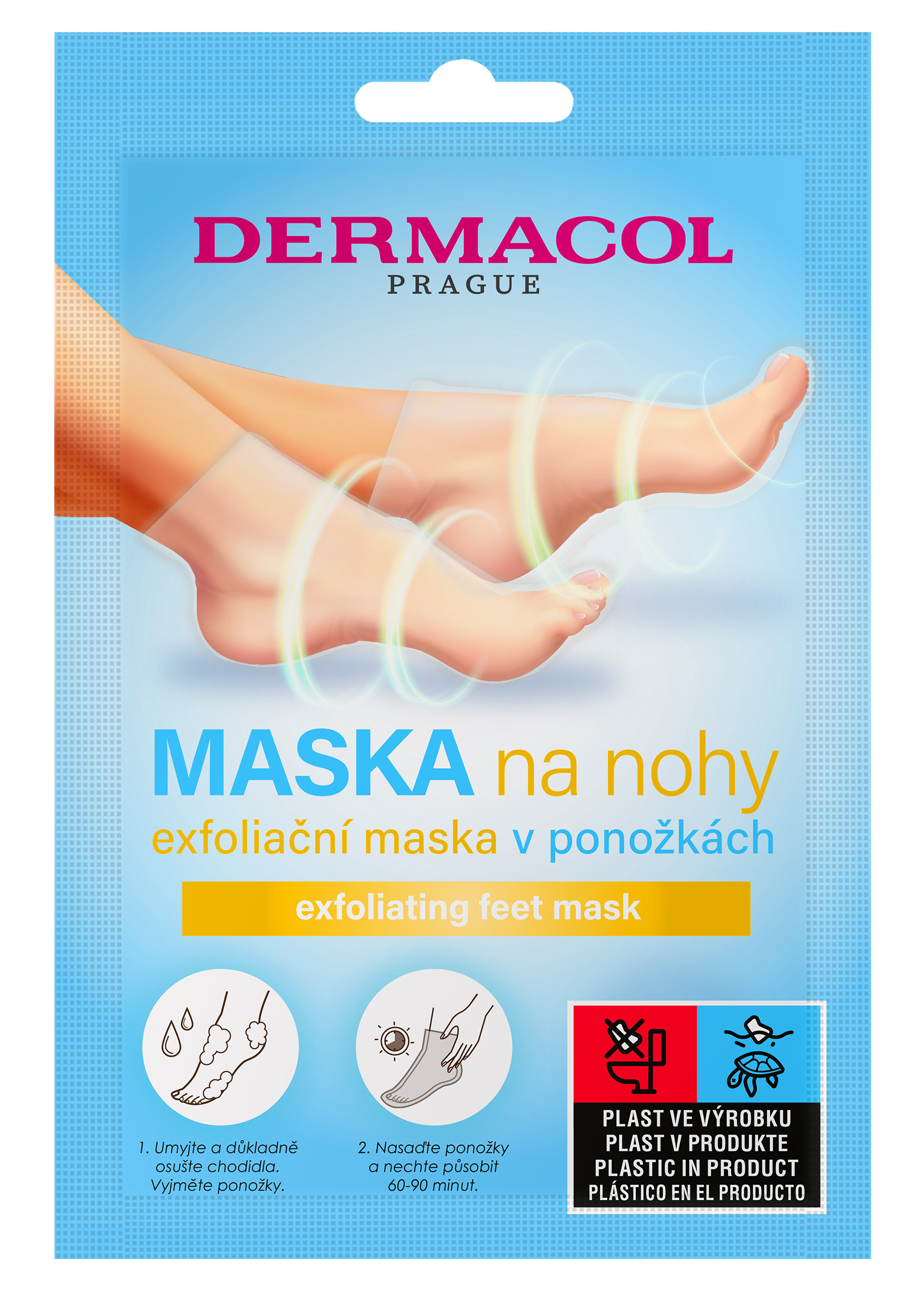 Dermacol Exfoliační maska na nohy v ponožkách (Exfoliating Feet Mask)