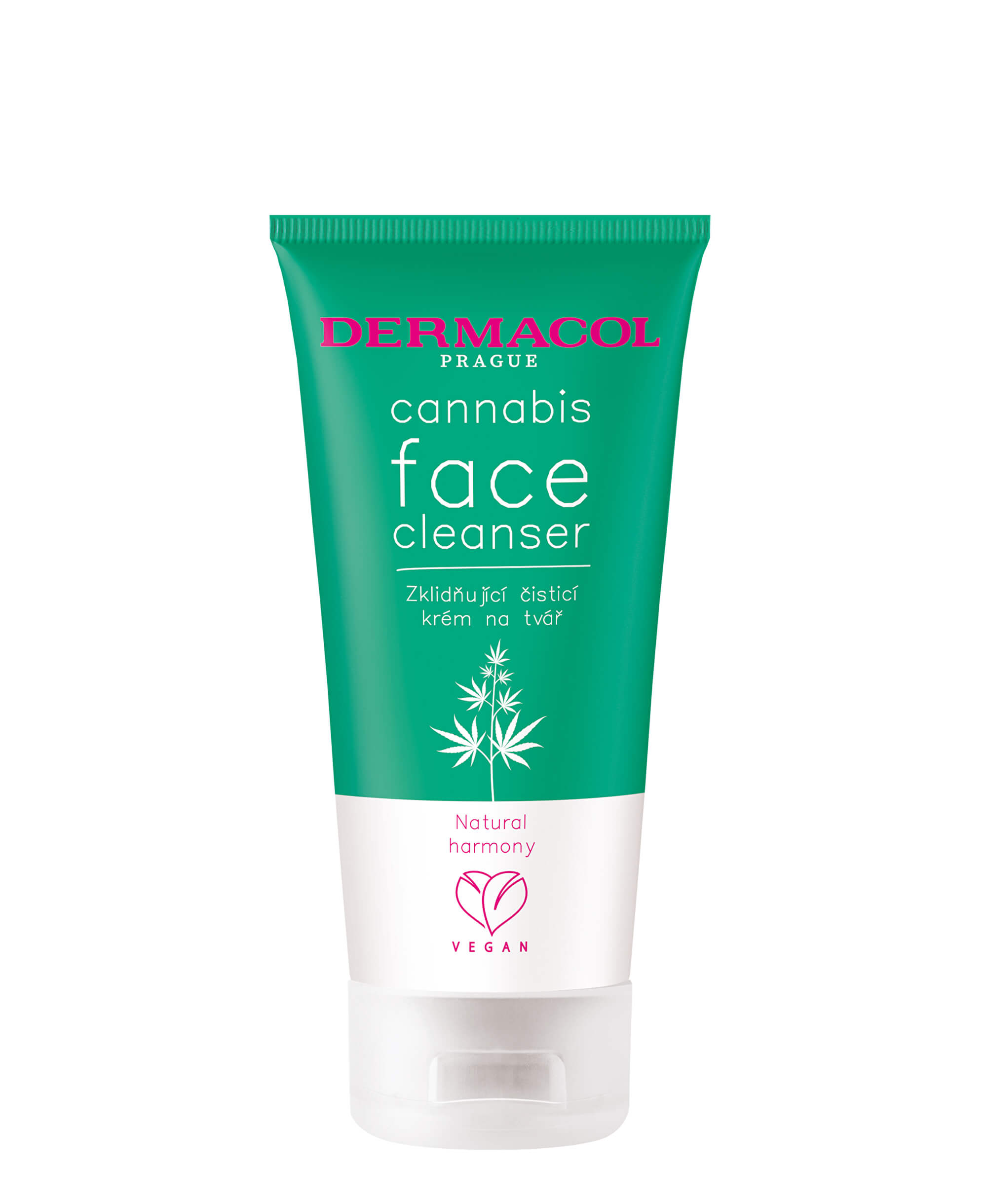 Dermacol Zklidňující čisticí krém na tvář s konopným olejem Cannabis (Face Cleanser) 150 ml