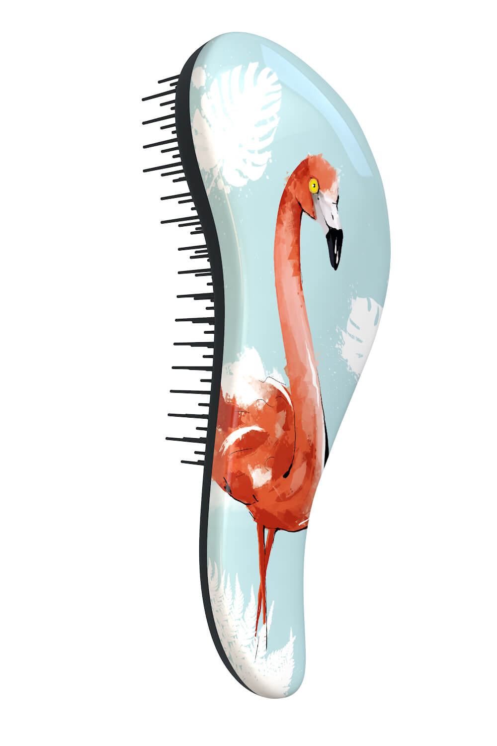 Dtangler Kefa na vlasy s rukoväťou Flamingo