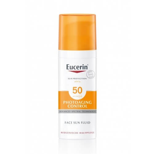 Eucerin Emulze na opalování proti vráskám Photoaging Control SPF 50 (Face Sun Fluid) 50 ml
