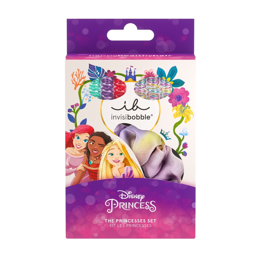 Invisibobble Darčeková sada vlasových doplnkov Kids Disney The Princesses 7 ks