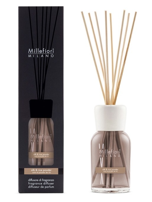 Millefiori Milano Aroma difuzér Natural Hedvábí & rýžový prášek 500 ml